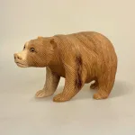 Bjørn - håndskåret træ - stor, B-WM, brun bjørn, ursus, bamsefar, bjørnen bjørn, guldlok og de tre bjørne, ursus arctos, ursidae