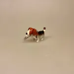 Nøglering af Kernelæder - Beagle, hund, ting med hunde, hundenøglering, biti, ribe, hundeting, hundeejer, gave, aveide, nøgleringe