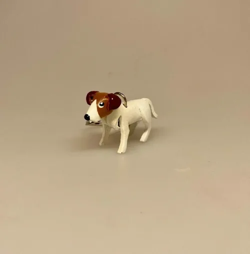 Nøglering af Kernelæder - Jack Russel Terrier - Ribe hund