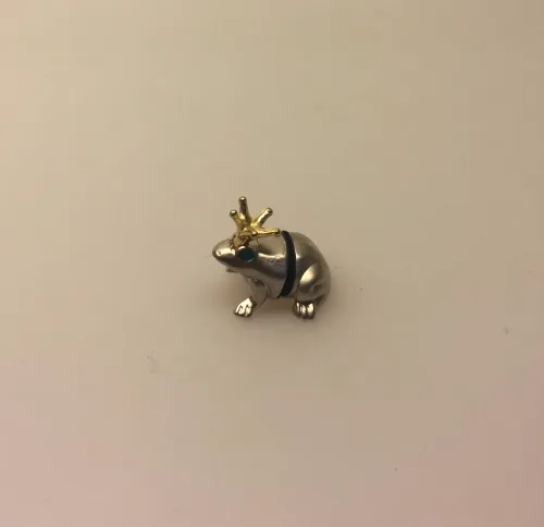 Memo - Fotoholder Frø med krone - Frøprins