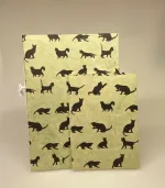 A6 Hæfte håndlavet papir - Khaki med sorte katte A5 Hæfte håndlavet papir - Khaki med sorte katte, katte, katteting, ting med katte, cats, catlover, katteejer, gave, gaveidé, hæfte, notesbog, journal, håndlavet, papir, nepal, håndtrykt, kattefigur, kattefigurer, kattemotiv, katte mønster, ribe, biti, kattebog, katteblok, kattehæfte