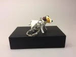 Nøglering af Kernelæder - Jack Russel Terrier - Ribe hund