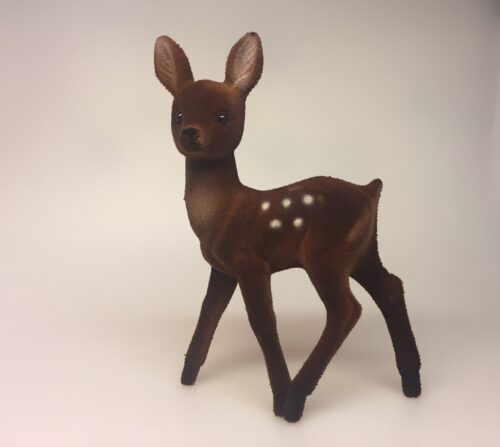 Klassisk Bambi - brun velour - stor