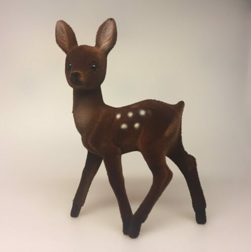 Klassisk Bambi - brun velour - stor