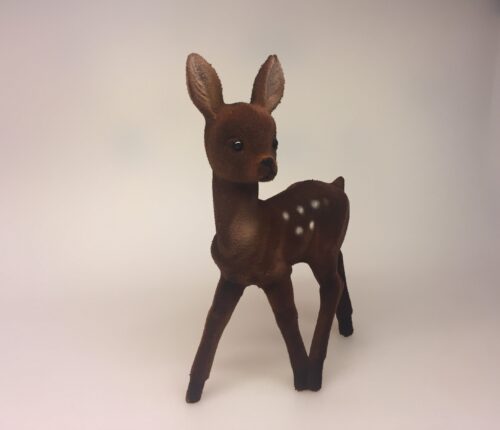 Klassisk Bambi - brun velour - stor