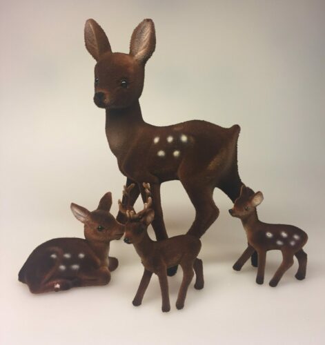 Klassisk Bambi - brun velour - lille buk - Klassisk Bambi - brun velour - lille - Klassisk Bambi - brun velour - liggende - Klassisk Bambi - brun velour - stor