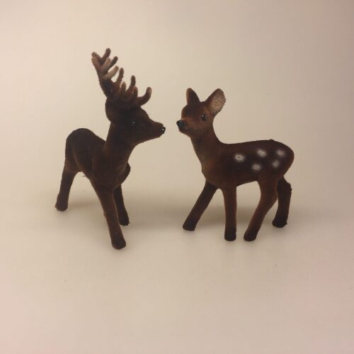 Klassisk Bambi - brun velour - lille buk - Klassisk Bambi - brun velour - lille