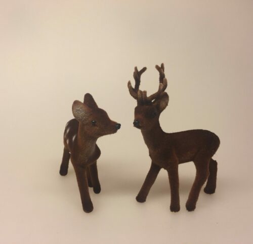 Klassisk Bambi - brun velour - lille buk - Klassisk Bambi - brun velour - lille