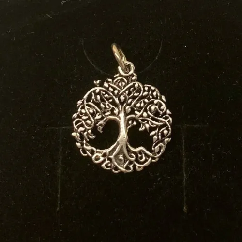 Vikinge Vedhæng sølv - Livets træ Yggdrasil filigran, vikingesmykker, vikingsmykker, livstræet, ask, ygdrasil, yggdrassil, asatro, sølvvedhæng, sølvsmykke, kædevedhæng, freja, nordisk mytologi, asgård, udgård, midgård, museumssmykker, museums smykker, kopi smykker, fund, kopier af fund, ribe, biti,