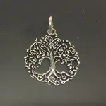 Vikinge Vedhæng sølv - Livets træ Yggdrasil filigran, vikingesmykker, vikingsmykker, livstræet, ask, ygdrasil, yggdrassil, asatro, sølvvedhæng, sølvsmykke, kædevedhæng, freja, nordisk mytologi, asgård, udgård, midgård, museumssmykker, museums smykker, kopi smykker, fund, kopier af fund, ribe, biti,
