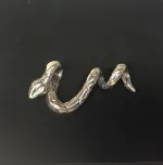 Vikingevedhæng i sølv - Slange , midgårdsormen, midgårdormen, asgård, udgård, evighed, python, asatro, sif, heimdal, sleipner