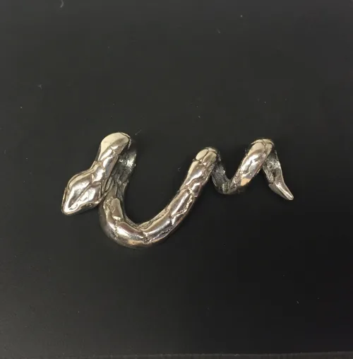 Vikingevedhæng i sølv - Slange , midgårdsormen, midgårdormen, asgård, udgård, evighed, python, asatro, sif, heimdal, sleipner