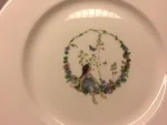 Tallerken - Ben Porcelæn - Alf i blomsterring - alf -alfer - fe - blomsteralf -blomsterfe - barnedåb - børnestel - børneservice - dåbsgave