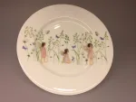 Tallerken - Ben Porcelæn - Alfer og sommerfugle, alfetallerken, porcelæn, dåbsgave, barnedåb, børneservice, børnetallerken