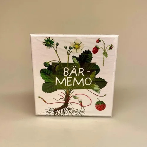 Bær Memo - Huskespil, vendespil, memory, spil, børnespil, naturens bær, natur, bær, plukke bær, blåbær, jordbær, tranebær, hyldebær, gaveidé, værtindegave, svensk, fint, dekorativt, biti, ribe