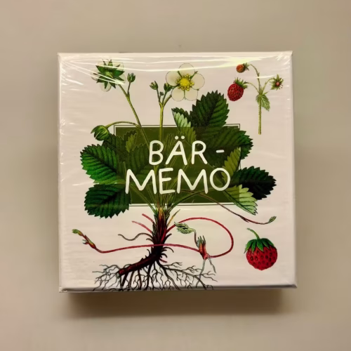 Bær Memo - Huskespil, vendespil, memory, spil, børnespil, naturens bær, natur, bær, plukke bær, blåbær, jordbær, tranebær, hyldebær, gaveidé, værtindegave, svensk, fint, dekorativt, biti, ribe