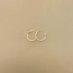 Creoler i Sølv Ø 12 mm Glatte Hoops 1,2 mm, SØ 1212, glatte hoops, sølv øreringe, hoops, ørenringe, tynde, små, ægte, ægte sølv, sterling sølv, sterlingsølv, nikkelfri, billige, kvalitet, cool, smarte, klassiske, biti, ribe