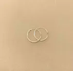 Creoler i Sølv Ø 16 mm Glatte Hoops 1,2 mm, sø 1216, tynde, enkle, basic, klassiske, diskrete, hverdags, øreringe, runde, ren, ægte, sterling, sølv, lyse, blanke, billige, stine a, pico, sølvøreringe, creoler, hoops, biti, ribe, parpriser, tilbud, cool,