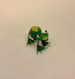 Metal Figur - Frø Grøn med Magnet, Metal Dyr - Grøn Frø, magnet, frømagnet, metalfrø, metaldyr, sjov, padde, vandløb, biolog, biologi, naturen, vild, vilje, naturvejleder, sød, biti, ribe, studentergave, student,
