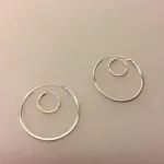 Ø 25 mm Creoler sølv - glatte hoops, Ø 10 mm Creoler sølv - glatte hoops, creol 1,5 10mm, creoler, creol, øreringe, ørenringe, runde ringe, hoops, ægte sølv, nkkelfri, billige, god kvalitet, blanke, sterlig sølv, sterling sølv, sterlingsølv, sølvøreringe