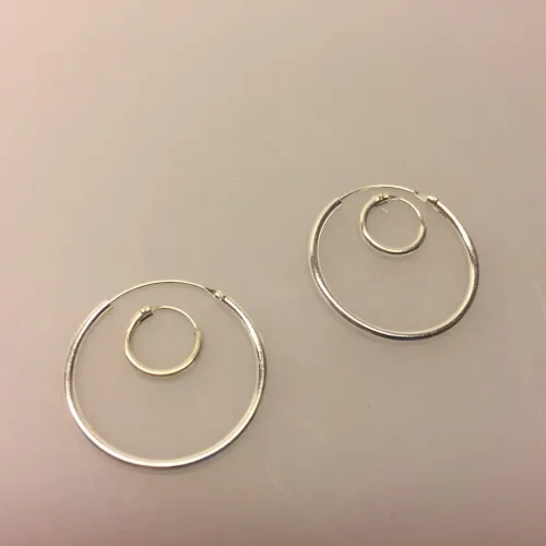 Ø 25 mm Creoler sølv - glatte hoops, Ø 10 mm Creoler sølv - glatte hoops, creol 1,5 10mm, creoler, creol, øreringe, ørenringe, runde ringe, hoops, ægte sølv, nkkelfri, billige, god kvalitet, blanke, sterlig sølv, sterling sølv, sterlingsølv, sølvøreringe