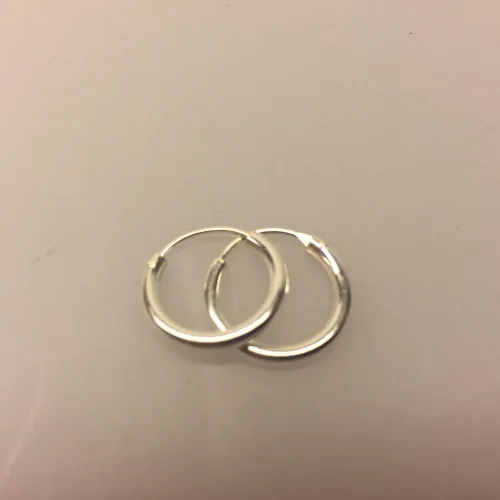 Ø 14 mm Creoler sølv - glatte hoops, sølv, 2mm tykkelse, glatte hoops, sølv øreringe, hoops, ørenringe, kraftige, små, ægte, ægte sølv, sterling sølv, sterlingsølv, nikkelfri, billige, kvalitet, cool, smarte, klassiske, biti, ribe