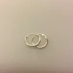 Creoler i sølv Ø 14 mm glatte hoops, Ø 14 mm Creoler sølv - glatte hoops, sølv, 2mm tykkelse, glatte hoops, sølv øreringe, hoops, ørenringe, kraftige, små, ægte, ægte sølv, sterling sølv, sterlingsølv, nikkelfri, billige, kvalitet, cool, smarte, klassiske, biti, ribe