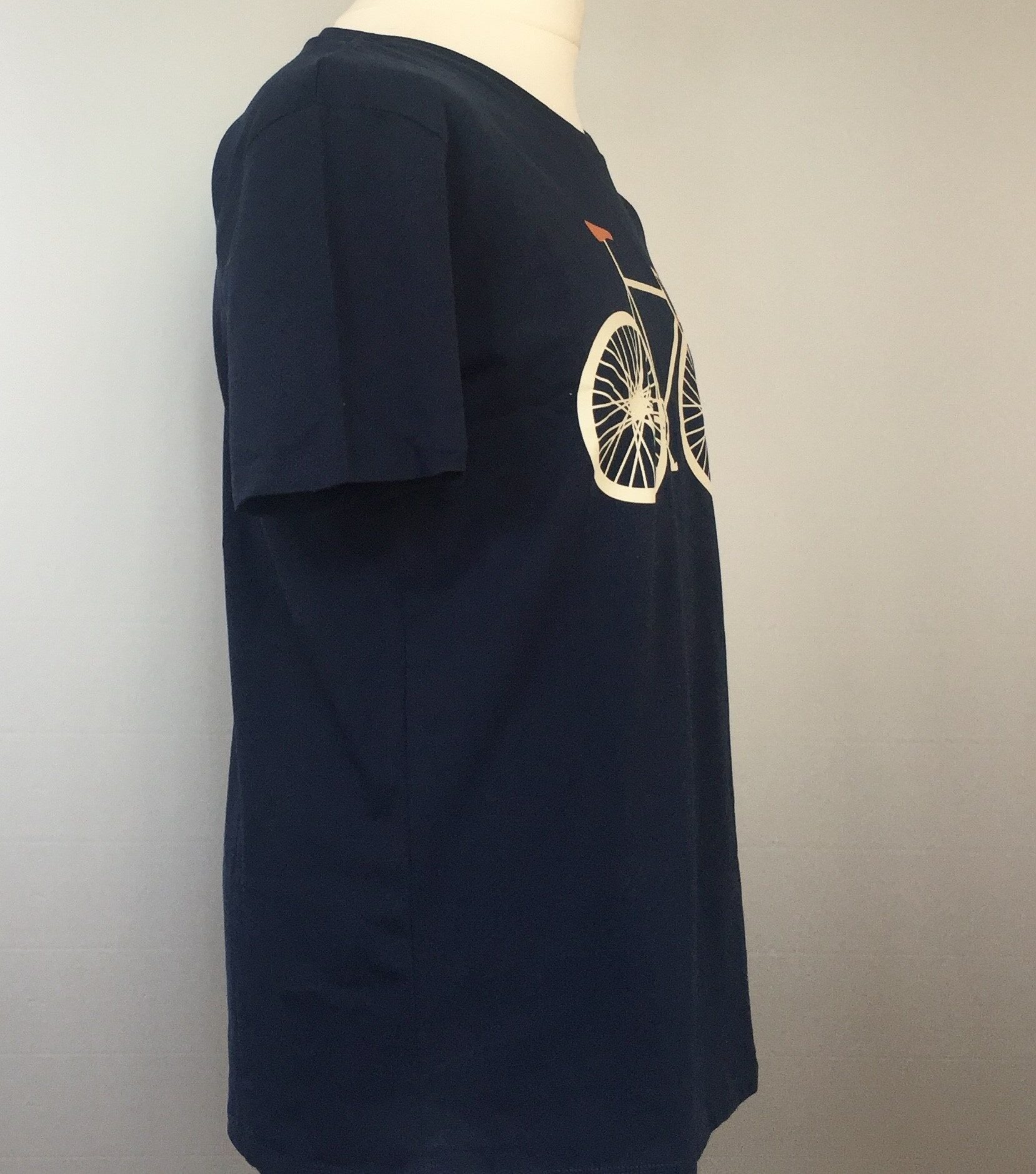 Algebraisk udløb endelse Unisex T-shirt øko bomuld - Cykel Blå i enkelt design