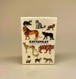 Kortspil - Katte, kattespil, kattefamilier, huskat, familiespil, spilleaftner, kat, ting med katte, catlover, løve, tiger, alt om katte, store kattedyr, fauna, faunaspil, biologi, natur, gaveide, specielle, svensk, sverige, tegninger, illustrationer