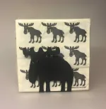 Servietholder metal - Elg sort, elgeservietholder, brevholder, brevordner, sort, metal, serviet holder, med elg, elgsdyr, moose, elk, elg, stilren, flot, kvalitet, nordisk, stil, svensk, Servietter hvide med sorte Elge, elge, elg, elgting, elgservietter, elgeservietter, elgsdyr, elsdyr, svensk, svenske,sverige, astrid lindgren, småland, skåne, kvalitet, specielt, nordisk, design, norden,