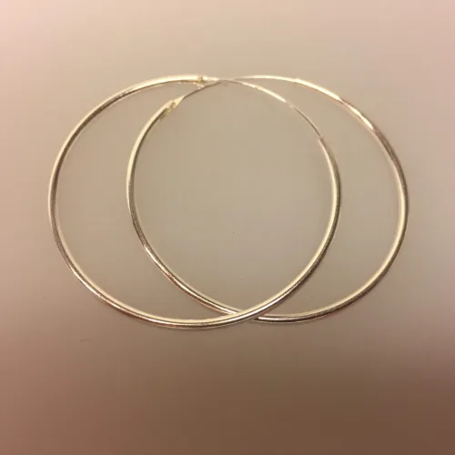 Creoler i sølv Ø 40 mm glatte hoops 1,5 mm, runde, ørenringe, øreringe, ringe, billige, ægte sølv, sterling sølv, kvalitet, smarte, biti, ribe, runde, ørenringe, øreringe, ringe, billige, ægte sølv, sterling sølv, kvalitet, smarte, biti, ribe