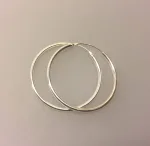 ,Creoler i sølv Ø 35 mm glatte hoops 2 mm mm, runde, ørenringe, øreringe, ringe, billige, ægte sølv, sterling sølv, kvalitet, smarte, biti, ribe