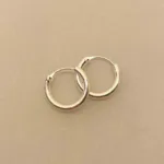 Creoler i Sølv Ø 18 mm Glatte Hoops 3 mm, sø 3018, tykke, kraftige, chunky, små, hverdags, lyse, blanke, kvalitet, hoops, øreringe, rinde, ringe, billige, flotte, stilede, stilige, cool, smarte, biti, ribe