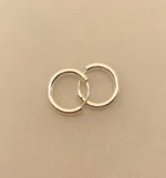 Creoler i Sølv Ø 18 mm Glatte Hoops 3 mm, sø 3018, tykke, kraftige, chunky, små, hverdags, lyse, blanke, kvalitet, hoops, øreringe, rinde, ringe, billige, flotte, stilede, stilige, cool, smarte, biti, ribe