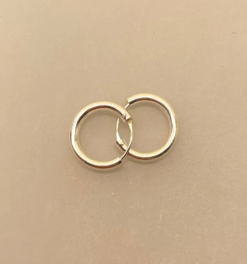 Creoler i Sølv Ø 18 mm Glatte Hoops 3 mm, sø 3018, tykke, kraftige, chunky, små, hverdags, lyse, blanke, kvalitet, hoops, øreringe, rinde, ringe, billige, flotte, stilede, stilige, cool, smarte, biti, ribe