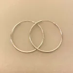 Creoler i Sølv Ø 35 mm Glatte Hoops 2 mm, sø 2035, ,Creoler i sølv Ø 35 mm glatte hoops 2 mm mm, runde, ørenringe, øreringe, ringe, billige, ægte sølv, sterling sølv, kvalitet, smarte, biti, ribe