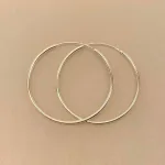 Creoler i Sølv Ø 40 mm Glatte Hoops 1,5 mm, sø 1540, store, tynde, ægte, ren, sterling, sølv, hoops, runde, øreringe, runde, ørenringe, øreringe, ringe, billige, ægte sølv, sterling sølv, kvalitet, smarte, biti, ribe, runde, ørenringe, øreringe, ringe, billige, ægte sølv, sterling sølv, kvalitet, smarte, biti, ribe