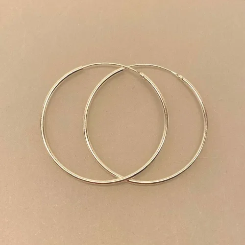 Creoler i Sølv Ø 40 mm Glatte Hoops 1,5 mm, sø 1540, store, tynde, ægte, ren, sterling, sølv, hoops, runde, øreringe, runde, ørenringe, øreringe, ringe, billige, ægte sølv, sterling sølv, kvalitet, smarte, biti, ribe, runde, ørenringe, øreringe, ringe, billige, ægte sølv, sterling sølv, kvalitet, smarte, biti, ribe
