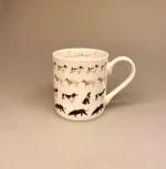 Krus - Ben Porcelæn - Hunde på række, Krus - Ben Porcelæn - Hunde, hundekrus, hundekop, spaniels, springerspaniel, springerspaniels, cocker, cockerspaniel, amerikansk spaniel, pointer, jagthund, irsk setter, spaniel hund, king charles, cavalier, kop, speciel, doglover, hundeejer, ting med hunde, hundeting, cairn terrier, charlie, labrador, retriever, jagthund, jack russel, ribe hund