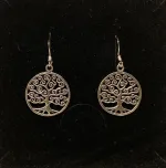 Vikingeøreringe i sølv - Livets træ Yggdrasil krummelurer, Vikingeøreringe i sølv - Livets træ Yggdrasil rund enkel, Vikingeøreringe i sølv - Livets træ Yggdrasil oval prik, livstræ, livstræet, ask, ygdrasil, yggdrassil, ovale, medaljon, fligran, yndige, feminine, lette, ægte, sølv, øreringe, ørenringe, smukke, kvalitet, specielle, vikinger, vikingesmykker, biti, ribe, freja, ydun, idun,