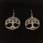 Vikingeøreringe i sølv - Livets træ Yggdrasil oval hjerter, Vikingeøreringe i sølv - Livets træ Yggdrasil oval prik, livstræ, livstræet, ask, ygdrasil, yggdrassil, ovale, medaljon, fligran, yndige, feminine, lette, ægte, sølv, øreringe, ørenringe, smukke, kvalitet, specielle, vikinger, vikingesmykker, biti, ribe, freja, ydun, idun,