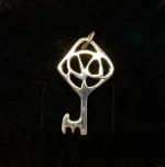 Vikingevedhæng i sølv - Nøglen til Himmeriget stor, nøgle, sølvnøgle, vikingesmykker, vikingetid, vikingevedhæng, vikingefund, museumssmykker, ægte, sølv, sølvsmykke, sølvvedhæng, ribe, ældste by, museums,