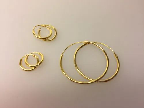Creoler - Ø 14 mm øreringe forgyldt sølv - glatte Hoops, øreringe, ørenringe, creol, creoler, ægte, guld, sølv, sterlingsølv, forgyldet, forgyldt, guldbelagt, billige, kvalitet, flotte, fine, lækre, smarte, moderne, maanesten, stine a, pico, hoops, lopps, boho, inn, cool, Creoler - Ø 16 mm øreringe forgyldt sølv - glatte Hoops Creoler - øreringe forgyldt sølv - glatte Hoops 16 mm, tykke, kraftige, creol, creoler, runde, øreringe, ørenringe, hoops, loops, boho, ægte, guld, forgyldt, guldbelagt, blanke, flotte, god kvalitet, billige, guldøreringe, guld creoler, guld hoops, gyldne,
