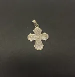 Vedhæng i sølv Dagmarkors apostle mini, Vedhæng i sølv Dagmarkors apostle lille, Vedhæng i sølv Dagmarkors apostle, Vedhæng i sølv - Dobbeltsidet Dagmarkors, dronning dagmar, ribe, vadehavet, biti, museums smykker, kopismykker, vikingekopier, kors, fund, danefæ, kristent kors, sølvkors, sterling sølv, ægte sølv,