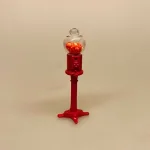 Miniature Tyggegummi Automat på Fod, slik, slik automat, tyggegummiautomat, bobletyggegummi, bublegum, fredagsslik, miniature, miniaturer, dukkehus, til dukkehuset, købmandsbutik, dukketing, dukketilbehør, dukkehustilbehør, 1:12, doll house, sætterkasse, sættekasseting, nisseting, nissetilbehør, nissedør, nissehus, nissebo, juen2019, biti, ribe, slikbutik, cafe,
