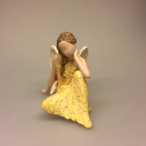 Arora , More than words engel - Allways There, "More than words" Siddende engel Allways There, engel, jeg er der for dig, skytsengel, håb, kærlighed, passer på dig, sygdom, sorg, figur, symbol, gave, støtte, biti, ribe, arora, more than words, uk, engelsk, figurine, håndlavet, særlig