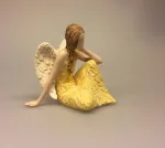 Arora, More than words engel - Allways There, "More than words" Siddende engel Allways There, engel, jeg er der for dig, skytsengel, håb, kærlighed, passer på dig, sygdom, sorg, figur, symbol, gave, støtte, biti, ribe, arora, more than words, uk, engelsk, figurine, håndlavet, særlig