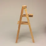 Miniature stige foldbar, wienerstige, stige, træstige, dukkehus, dukkehusting, ting til dukkehuset, miniature, miniaturer, nissedør, nisse, nisserne, nissehus, nisse tilbehør, dukkehus tilbehør, biti, ribe