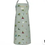 Forklæde i Bomuld med tryk - Unisex - Driving home for Christmas, forklæde, til mænd, til damer, unisex, juleforklæde, jul i køkkenet, jlebag, julebagning, driving home for christmas, bil med juletræ, flot, lækkert, kvalitet, julegave, julegaveide, biti, ribe, allport,