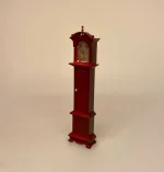 Miniature Standur mahogni, standur, standerur, bornholmer, bornholmerur, dukkehus, til dukkehuset, dukkehusting, dukkehustilbehør, miniature, miniaturer, minatures, små ting, nisseting, nisse tilbehør, ting til nisser, 1:12, biti, ribe, dukketing, dukkestue, træur, ur af træ,